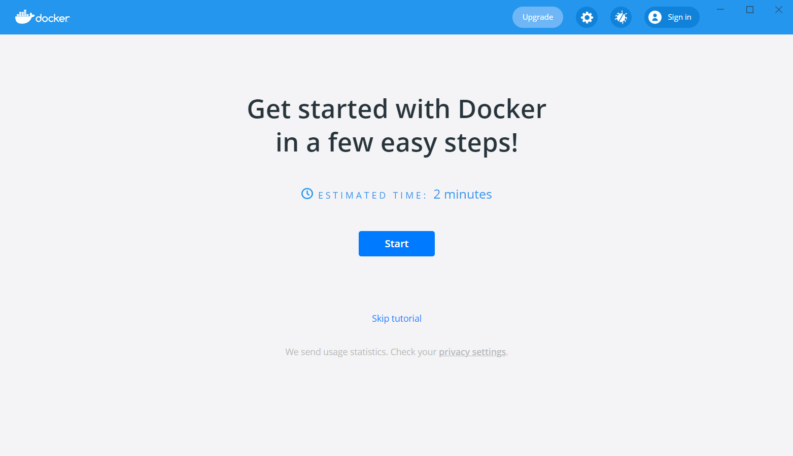 Docker Desktop for
Windows